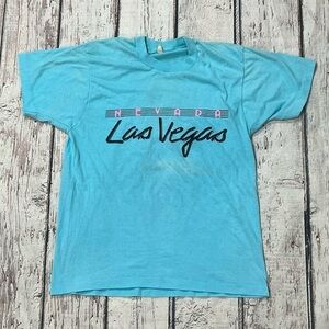 Vintage 1980s Las Vegas Tourism Destination Screen Stars Single Stitch Tshirt